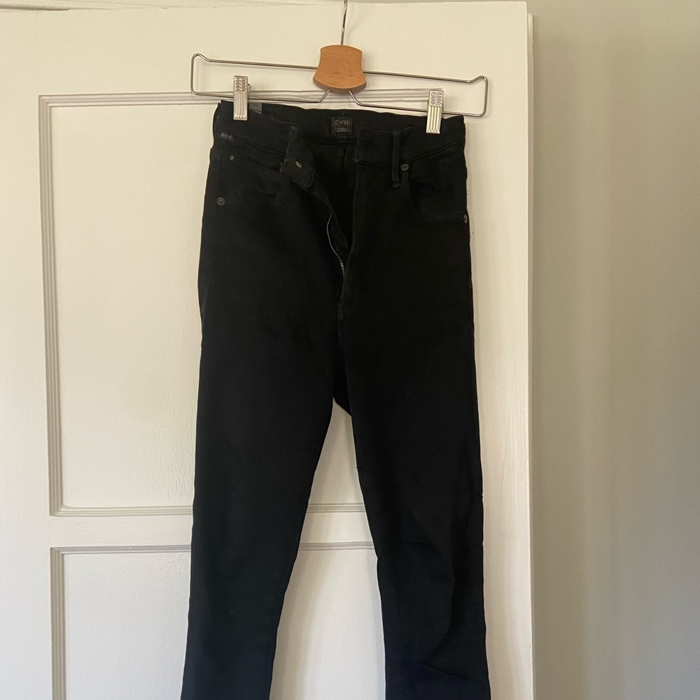 Citizens of Humanity High Rise Black Chrissy Skinny Jeans